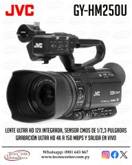 Filmadora JVC GY-HM250U Ultra HD 4K
